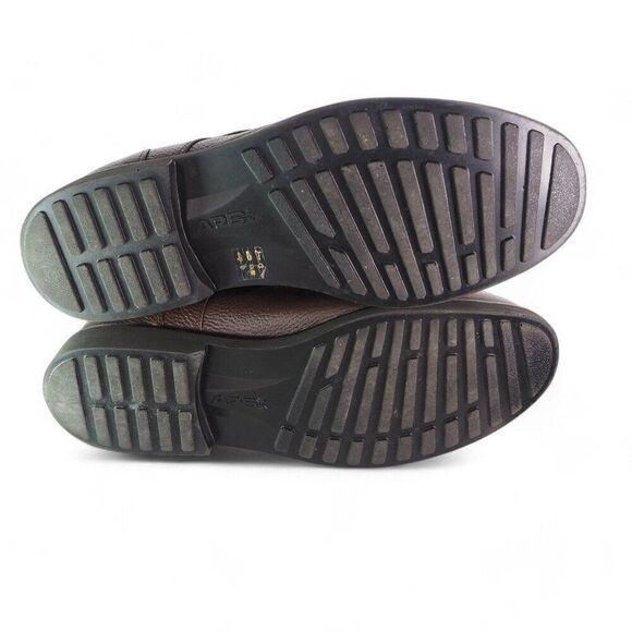 Apex Lexington Moc Toe Dress Oxfords Brown Leather LT910M Men's 12 XW - Picture 8 of 11